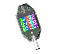 4.5-50V 0-12A Power Monitor with Bi-Directional Sensing and Multi-Parameter Screen for Solar Systems Twist Screen Power Inspector