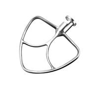 4.5-5QT Stainless Steel Flat Beater for Kitchen Aid Stand Mixer, Kitchen Aid Paddle Attachment Accessories Replacement for K45SS, KSM75, KSM90, KSM110, KSM125, KSM150