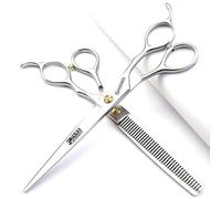 4.5/6/6.5/7/7.5 inch Professional Hair Clipper Set, Stainless Steel Sharp Hair Clippers, Exclusive for Hairdressers. (7-inch-2pc)