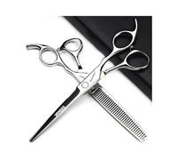 4.5/6/6.5/7/7.5 inch Professional Hair Clipper Set, Stainless Steel Sharp Hair Clippers, Exclusive for Hairdressers. (6.5-inch-2pc-B)