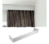4 5 6 7 8 9 10 11 12 15 18 19ft Curtain Pelmet Panel Wall/Ceiling Mount, No Track Window Cornice Valance Cover White Ultra-long, Blackout Blind Board(Ceiling mount,2.4m(7.9ft))