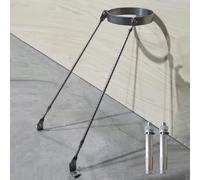 4 5 6 7 8 9 10 Inch Chimney Support Kit, Stainless Steel Solid Wall Side Mount Pipe Brace Holder with Screws for Outdoor Stoves, Fireplaces & Vent Systems(Dia 8.5in/21.6cm)