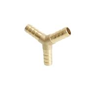 4 5 6 8 10 12 14 16 19 25mm Hose Barb Brass Hosetail Straight Elbow Tee Y Cross 2/3/4 Way Fitting Splitter Connector Home Garden(Y Shape,13MM_5 PCS)