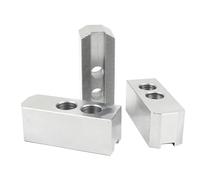 4/5/6/8/10/12/15/18/21/24 Inch Precision Hydraulic Chuck Soft Jaws, 0.01mm Concentricity, for CNC Lathes Machinists and Toolrooms Soft Workpieces(10 inch)