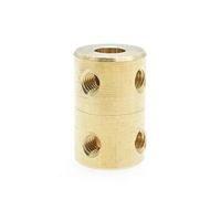 4/5/6/8/10mm Brass Rigid electronic starter Shaft Coupling Coupler electronic starter Transmission Connector electronic starter Shaft Couple Sleeve with Screws Wrench(8-8 mm)