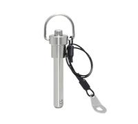 4/5/6/8/9.5/10/12/12.7/16/20/25mm Diameter Stainless Steel Push Button Quick Release Ball Lock Pin with Lanyard for Speaker Arrays, 16x140mm