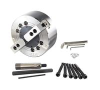 4/5/6/8inch 2-Jaw Solid Hydraulic Chuck with Flange, Max Speed 5800-4600RPM, Max Force 5.3-16KN, for Machining Square and Irregularly Shaped Workpieces On CNC Lathes(8inch)