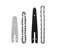 4/5/6 Inch Guide Chain Combo, Portable Universal Chainsaw Accessory, Very Sharp for Tree Pruning Tool Parts(4and6inch Set A)