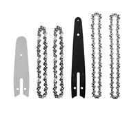 4/5/6 Inch Guide Chain Combo, Portable Universal Chainsaw Accessory, Very Sharp for Tree Pruning Tool Parts(4and6inch Set B)
