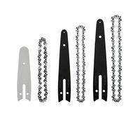 4/5/6 Inch Guide Chain Combo, Portable Universal Chainsaw Accessory, Very Sharp for Tree Pruning Tool Parts(4and5and 6inch Set A)