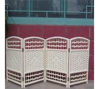 4 5 6 Pcs Folding Woven Privacy Screen, Hand-Weaving Mini Blackout Privacy Screen, Short Diamond Woven Fiber Folding Shield For Indoor Secrecy(4 pcs,H W 100cm x 40cm)