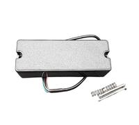 4/5/6-String Sealed Soapbar 2-Hole Bass Guitar Pickup 5 String Double Coil Humbucker Pickup 101 * 37.5mm Ceramic Magnet Black(5-String)
