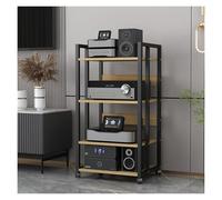 4/5/6 Tier HiFi Racks - Freestanding Home Stereo Cabinet Media Stand for Record Player Speaker Amplifier Receiver Audio Component Storage Corner Entertainment Center