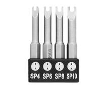 4/5/7/13PCs Special-Shaped Screwdriver Bits Slotted Phillips Triangle Magnetic Batch Head Inner Cross Three Points Screwdrivers(A 4pcs)
