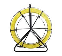 4/5/8mm 100m Electrician Wire Threading Machine Fiberglass Wire Cable Running Rod Fish Tape Rodder Cable Unclogger Leader for Beginners DIY Use(Type 6-100m)