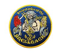 4.5" Big US Navy Marines Crossing of The Equator Shellback Military Patch Embroidered Iron on Sew on Patch Badge Ancient Order Shellback