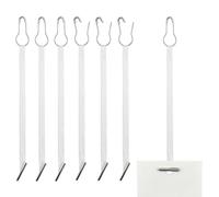 4.5 Inch 500pcs Hang Tag String Silks and Satin Strings, Safety Pin and Barb Fasteners for Clothing Hang Tags, White (White)