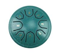 4.5 Inch 8 Tone Steel Tongue Drum Mini Hand Pan Drums Drumsticks Music Tambourine Drum With Accessories Instrument for Garden(Green)