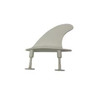 4.5 Inch G5 Soft Top Surf Fin With Replacement 6 Fins Screws Plastic Tail For Surfboard Surfing Accessories(1 Fin White)