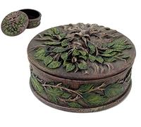 4.5 Inch Greenman Norse Tree God Jewelry/Trinket Box Figurine