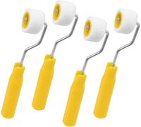 4/5 inch Mini Paint Rollers for Touch up Trim Edge or Corner, Extra Small Paint Wool Brushes, Tiny Painting Tool(4 Pack)