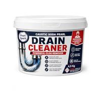 4.5 Kg Drain Unblocker, Fast-Acting Formula for Blocked Drains, Sink, Bath, and Shower, Professional Grade, Caustic Soda, Commercial Kitchen Degreaser | 4.5 Kg