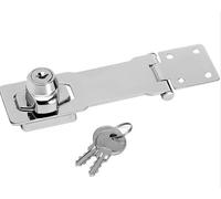 4.5" Locking Hasp and Staple with 2 Keys NS.HL115 Padlock Door Gate Shed Security