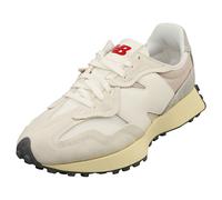 New Balance Unisex 327 in White/Grey Suede/Mesh, size 4.5
