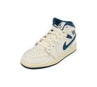 37+ Jordan Air Jordan 1 Mid Se Gs, White/industrial Blue-sail