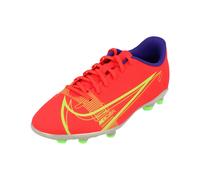 Nike Jr Vapor 14 Fg/Mg Soccer Shoe, BRT Crimson MTLC Silver Indigo Burst White Rage Green, 4.5 UK