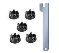 4/5 Pcs Black Blender Coupler with Wrench Blender Coupling Replacement Fit for WP9704230VP WP9704230 Replace Parts