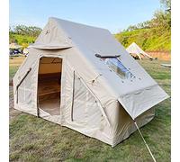 4 5 Person Inflatable Camping Tent Large Bell Outdoor Yurt Teepee Tent Waterproof & Breathable Oxford Canvas Easy Setup 4 Season Family Camping and Hiking Tent. Learned extensively