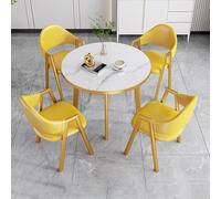 4-5 Piece Dining Table Set with Coffee Table - Space-Saving Kitchen & Dining Room Furniture for Small Spaces Modern Design Ideal for Family Meals and Entertaining