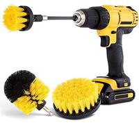4/5 Piece Drill Brush Attachment Set - Power Scrubber Brush For Cleaning - All Purpose Drill Brush With Extend Attachment For Bathroom Surfaces, Grout, Floor, Tub, Tile, Corners, Kitchen And Car