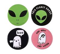 4-5 Piece Soft Touch Pins Set Cat Meme LGBT Anime Icons on Tinplate Brooches, Normal, Non-precious metal