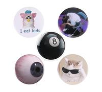 4-5 Piece Soft Touch Pins Set Cat Meme LGBT Anime Icons on Tinplate Brooches, Normal, Non-precious metal