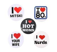 4-5 Piece Soft Touch Pins Set Cat Meme LGBT Anime Icons on Tinplate Brooches, Normal, Non-precious metal
