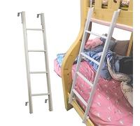 4/5 Step Bunk Bed Ladder, Metal Portable Short Bunk Ladder for Rv Dorm Apartment, White Replacement Climbing Ladder, 116/130/140/150 Cm (Size : 130cm/50)