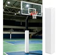 4/5" Thick Basketball Pole Pad, Impact Absorbing 48" Tall UV Resistant Square Post Protector, Waterproof Wrap-Around Cover For Basketball Courts & Home Hoops