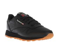 Reebok Mens Classic Leather Trainers - Black - Black - 4.5 UK