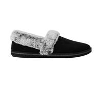 (4.5 UK, Black) Skechers Girls Cozy Campfire Team Toasty Faux Fur Lined Flat Slippers