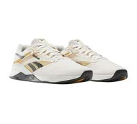 (4.5 UK, Chalk/Black/Retro Blue) Reebok Mens Nano X4 Flat Trainers