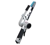 4/5'' x 20.4'' 20mm Air Belt Sander Mini Belt Sander for Woodworking/Metal Working Handheld All Angle Grinder Belt Grinder with 3 Sanding Belts 1/4'' Air Inlet Industrial Pneumatic Tool