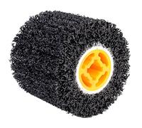 4.5" x 4" Abrasive Drawing Wheel Surface Conditioning Tool, SHITIME Wire Wheel Burnishing Tool for Metal Polishing Paint, Rust, Oxidation - 3/4" Quad Keyway for Hand held Polishing Machine.