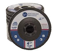 4.5" x 7/8" Premium High Density Jumbo Zirconia Type 29 Flap Disc 120 Grit - 10 Pack