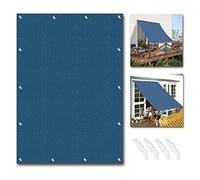 4.5 x 9 m Rectangular Parasole98% UV Protection AntiUV Canopy with Grommets and Ties for Garden Pool BalconyDark Blue Sunshade Awning