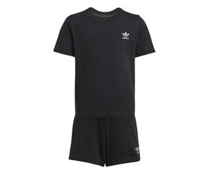 (4-5 Years, Black) Adidas Childrens/Kids Logo Cotton T-Shirt & Shorts Set