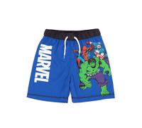 (4-5 Years, Blue/Green/Black) Marvel Boys Swim Shorts