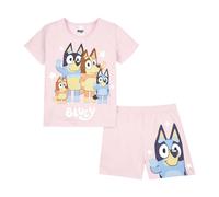 (4-5 Years) Bluey Girls Short Pyjamas Bluey And Bingo Pjs