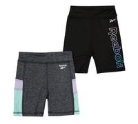 (4-5 Years, Midnight) Reebok Girls Shorts (Pack of 2)